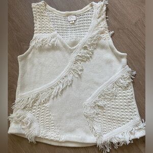 White knit tank from Anthropologie! Size M